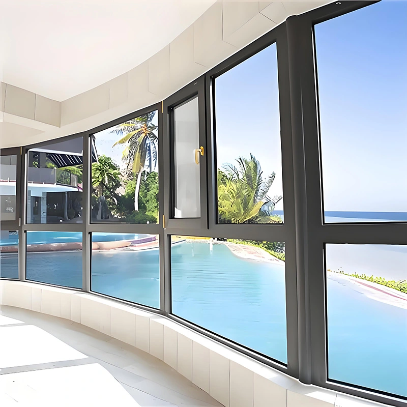 Alüminium ərintisi içəriyə açılan pəncərələr
